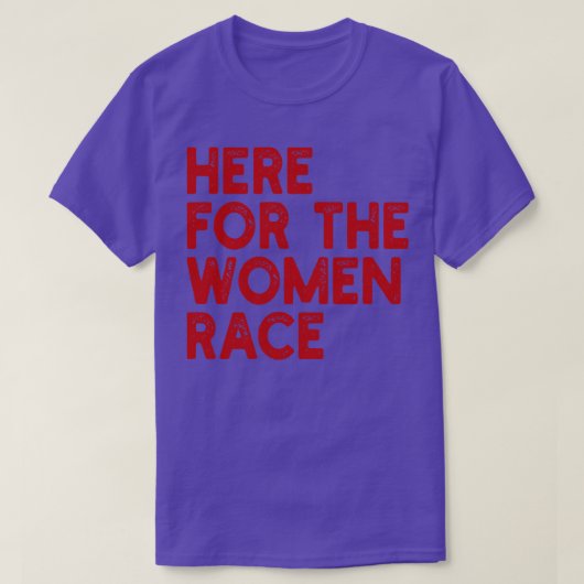 Hier voor de vrouwen Race 1 T-shirt (Design voorkant)