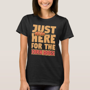 Hier voor de vrouwen van de Korn Dog Foodie-worst T-shirt