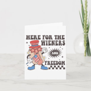 Hier voor de Wieners en vrijheid 4 juli mannen W Kaart