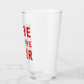 Hier voor het bier glas (Links)