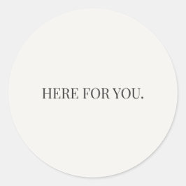 Hier voor Jou Sticker – Serie Dagelijkse Steun
