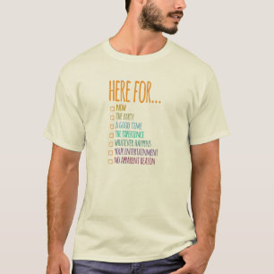 Hier voor nu t-shirt