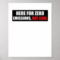 Hier voor nul emissies niet Elon Anti Elon Bumper