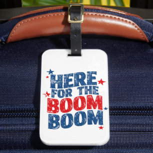 Hier voor The Boom 4 juli Patriottisch  Bagagelabel