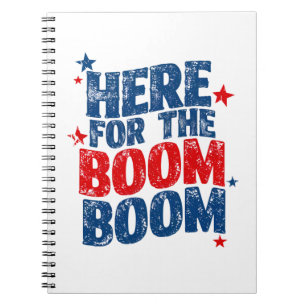 Hier voor The Boom 4 juli Patriottisch  Notitieboek