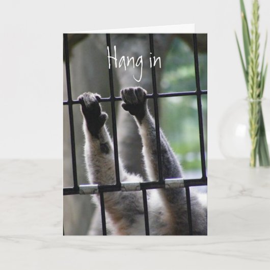 Hier voor uw steun en aanmoediging kaart (Voorkant)