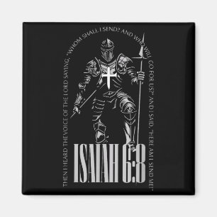 Hier zend ik Jesaja 6 8 kruisridders tempeliers Magneet