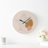 Hier zie je minimalistisch lint. Style Boho. Grote Klok (Huis)