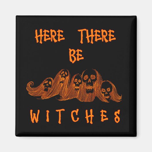 Hier zijn er heksen magneet (Voorkant)