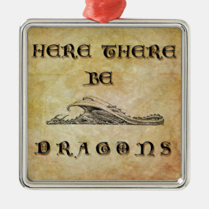 Hier zijn er tekenen metalen ornament