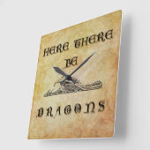 Hier zijn er tekenen vierkante klok (Hoek)