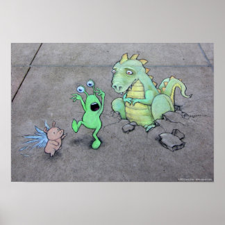 Hier zijn tekeningen poster