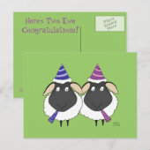 Hier zijn twee complimenten briefkaart (Voorkant / Achterkant)