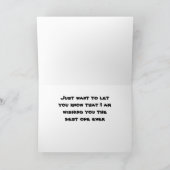 HIER ZITTEN WE NAAR U IN CHRISTMAS KAART (Binnen)