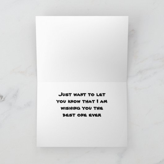 HIER ZITTEN WE NAAR U IN CHRISTMAS KAART (Binnen)