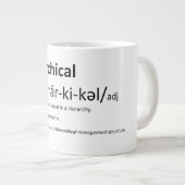 Hiërarchisch - Uitspraakhulp Extra Grote Beker (Voorkant rechts)