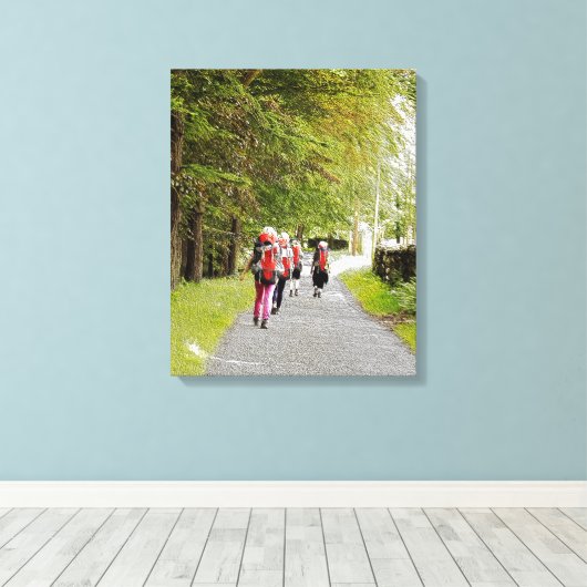 HIERMEE CANVAS AFDRUK (Insitu (Houten vloer))