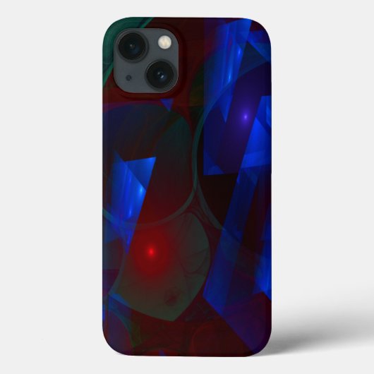 Hiermee wordt 3D-vlam Fractal gedeeld Case-Mate iPhone Case (Achterkant)