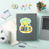 Hiermee wordt de ringzegendierentuin getankt sticker (iPad Cover)