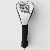 Hiermee wordt het symbool visdierentuin en -teken golfheadcover (Voorkant)