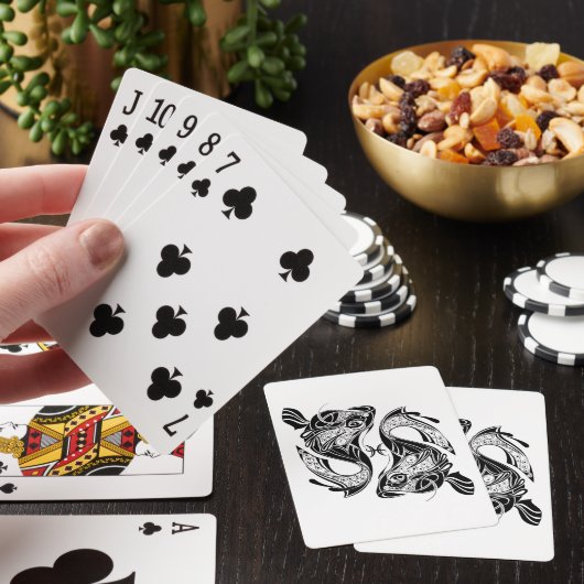 Hiermee wordt het symbool visdierentuin en -teken  pokerkaarten (Insitu)