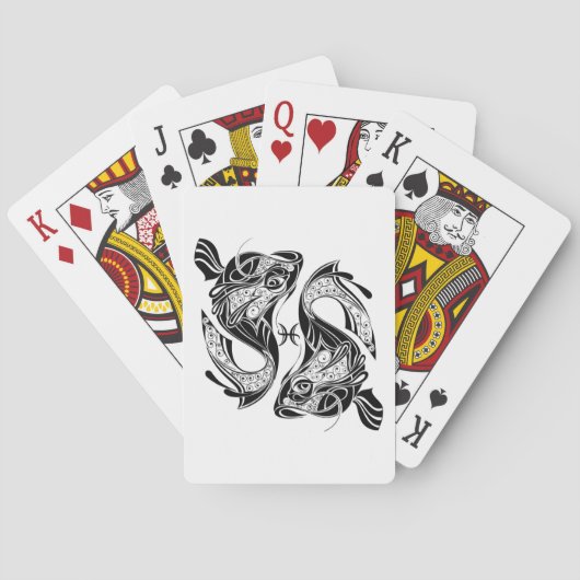Hiermee wordt het symbool visdierentuin en -teken  pokerkaarten (Achterkant)