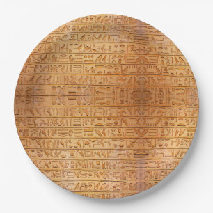 Hiërogliefen Oud Egypte Farao's Geschiedenis ingeg Papieren Bordje