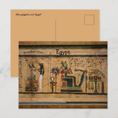 Hiërogliefenkunst in Egypte Briefkaart (Voorkant / Achterkant)