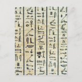 Hieroglyph Briefkaart (Voorkant)