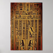 Hieroglyph wall poster (Devant)