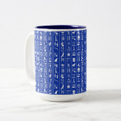 Hiéroglyphes égyptien Café Mug (Devant gauche)