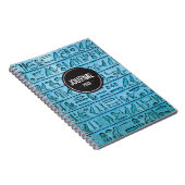 Hiéroglyphes égyptiens anciens - Carnet bleu (Côté Droit)