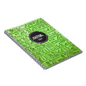 Hiéroglyphes égyptiens anciens - Carnet vert (Côté Droit)