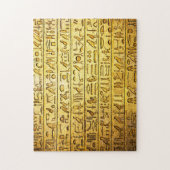 Hiéroglyphes égyptiens anciens Puzzle jaune (Vertical)