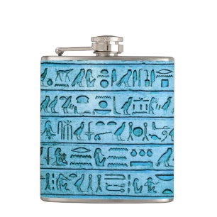 Hiéroglyphes égyptiens antiques Flacon de hanche b