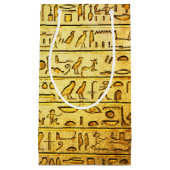 Hiéroglyphes égyptiens antiques Sac cadeau jaune (Devant)