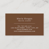 Hiéroglyphes égyptiens, Carte de visite agent de v (Dos)