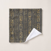 Hiéroglyphes égyptiens Or en cuir (Gant de toilette)
