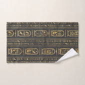 Hiéroglyphes égyptiens Or en cuir (Serviette à main)