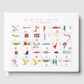 Hieroglyphic-alfabet Gastenboek (Voorkant)