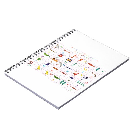 Hieroglyphic-alfabet Notitieboek (Linkerzijde)