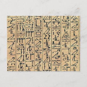 Hieroglyphics Briefkaart