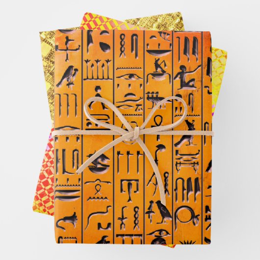 Hieroglyphics, Freesia en Arco Sampler Inpakpapier Vel (In situ)