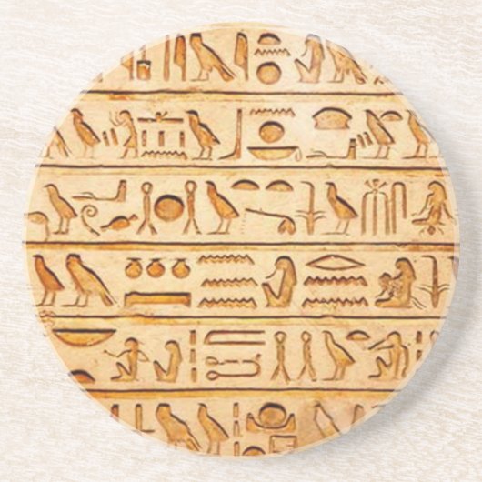 hieroglyphics hieroglifos zandsteen onderzetter (Voorkant)
