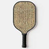 Hieroglyphics Pickleball Paddle (Achterkant)