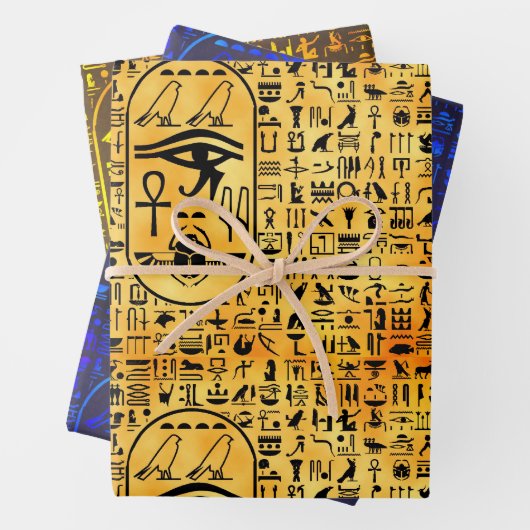 Hieroglyphics Sampler Inpakpapier Vel (In situ)