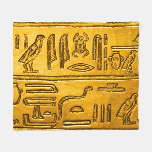 Hieroglyphs20141037 Fleece Deken (Voorkant (Horizontaal))