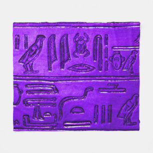 Hieroglyphs20141049 Fleece Deken