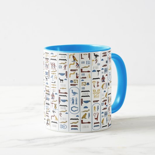 Hieroglyphs Ancient Egypt Farao Mok (Voorkant rechts)