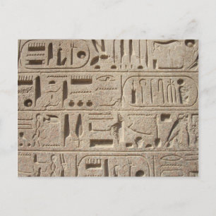 Hieroglyphs-briefkaart Briefkaart